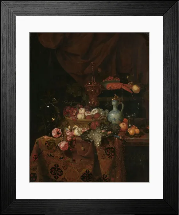 Framed Print : Still Life, 1664. Creator: Nicolaes van Gelder Framed Print : Still Life, 1664. Creator: Nicolaes van Gelder