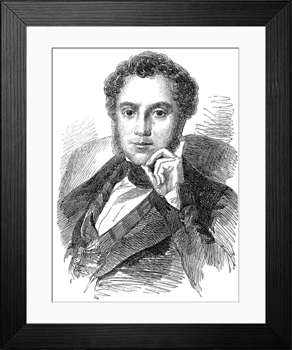 Framed Print : Mr. W. J. Broderip - from a family painting, 1856. Creator: Unknown Framed Print : Mr. W. J. Broderip - from a family painting, 1856. Creator: Unknown