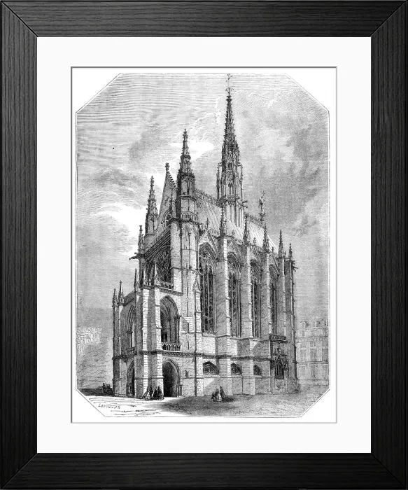 Framed Print : The Saint Chapelle, Paris - Restored, 1856. Creator: Lancelot Framed Print : The Saint Chapelle, Paris - Restored, 1856. Creator: Lancelot