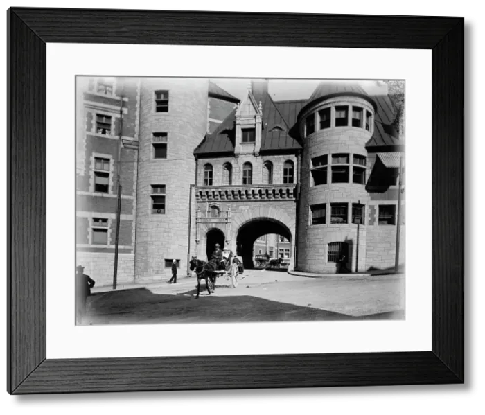 Framed Print : Entrance to Chateau Frontenac, Quebec, between 1880 and 1901. Creator: Unknown Framed Print : Entrance to Chateau Frontenac, Quebec, between 1880 and 1901. Creator: Unknown