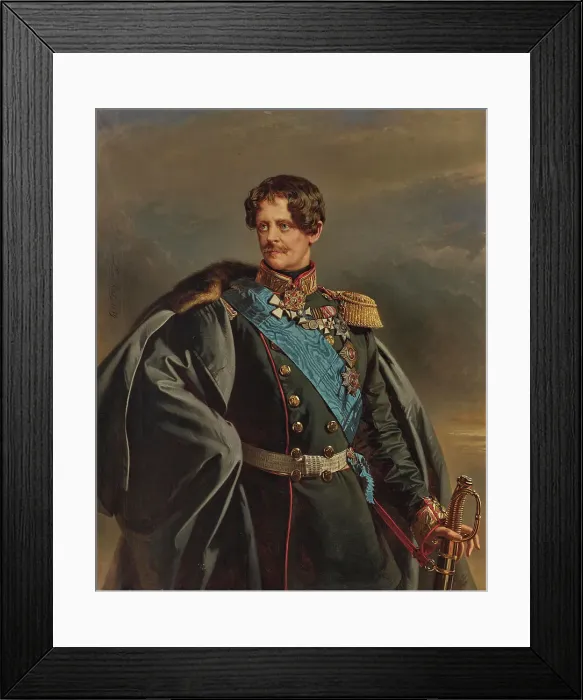 Framed Print : Portrait of Duke Eugen of Württemberg (1788-1857), 1859. Creator: Lauchert, Richard L. (1823-1869) Framed Print : Portrait of Duke Eugen of Württemberg (1788-1857), 1859. Creator: Lauchert, Richard L. (1823-1869)