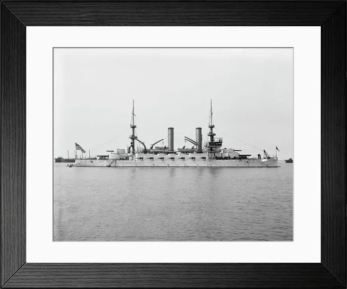 Framed Print : U.S.S. Kearsarge, 1900 Apr 8. Creator: Unknown Framed Print : U.S.S. Kearsarge, 1900 Apr 8. Creator: Unknown