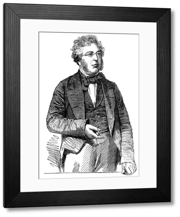 Framed Print : Mr. George P. Bidder, C.E. - from a daguerreotype by Mayall, 1856. Creator: Unknown Framed Print : Mr. George P. Bidder, C.E. - from a daguerreotype by Mayall, 1856. Creator: Unknown