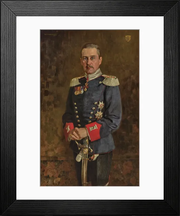 Framed Print : Portrait of Albrecht, Duke and Crown Prince of Württemberg (1865-1939), 1907. Creator: Hildenbrandt, Wilhelm Alfred (1874-1943) Framed Print : Portrait of Albrecht, Duke and Crown Prince of Württemberg (1865-1939), 1907. Creator: Hildenbrandt, Wilhelm Alfred (1874-1943)