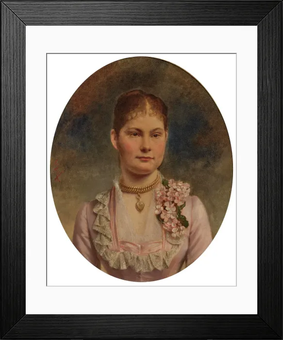 Framed Print : Portrait of Duchess Marie Amelie of Württemberg (1865-1883). Creator: Graf, Ludwig (1838-1894) Framed Print : Portrait of Duchess Marie Amelie of Württemberg (1865-1883). Creator: Graf, Ludwig (1838-1894)