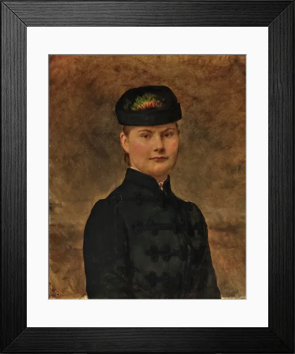 Framed Print : Portrait of Duchess Marie Amelie of Württemberg (1865-1883), c. 1880. Creator: Knüpfer, C. (active ca 1900) Framed Print : Portrait of Duchess Marie Amelie of Württemberg (1865-1883), c. 1880. Creator: Knüpfer, C. (active ca 1900)