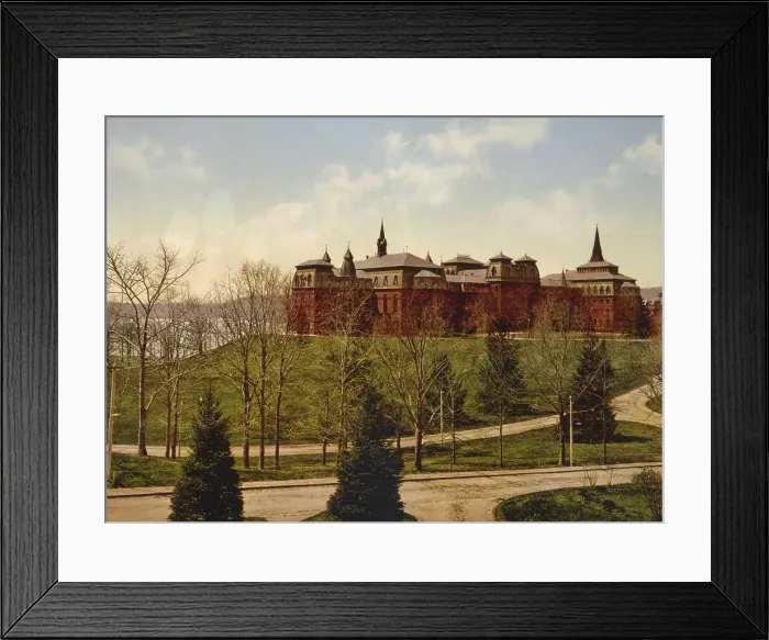 Framed Print : The Main building, Wellesley College, c1901. Creator: Unknown Framed Print : The Main building, Wellesley College, c1901. Creator: Unknown