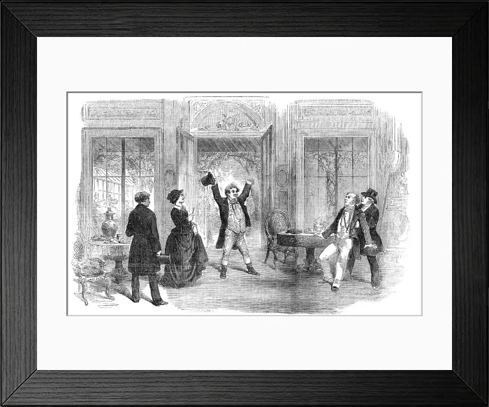 Framed Print : Scene from the New Drama of The Evil Genius, at the Haymarket Theatre, 1856. Creator: Smyth. Scene from the New Drama of The Evil Genius, at the Haymarket Theatre, 1856. Creator: Smyth Framed Print : Scene from the New Drama of The Evil Genius, at the Haymarket Theatre, 1856. Creator: Smyth. Scene from the New Drama of The Evil Genius, at the Haymarket Theatre, 1856. Creator: Smyth