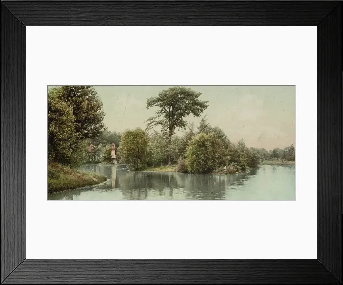 Framed Print : Michigan, the lake, Palmer Park, Detroit, ca 1900. Creator: Unknown Framed Print : Michigan, the lake, Palmer Park, Detroit, ca 1900. Creator: Unknown