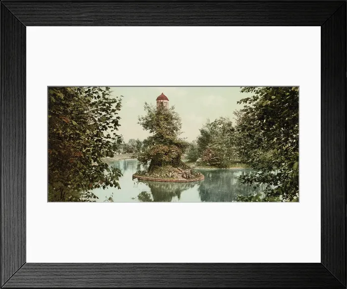 Framed Print : Michigan, the lighthouse, Palmer Park, Detroit, ca 1900. Creator: Unknown Framed Print : Michigan, the lighthouse, Palmer Park, Detroit, ca 1900. Creator: Unknown