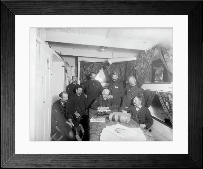 Framed Print : U.S.S. Maine, chief petty officers quarters, 1896. Creator: Unknown Framed Print : U.S.S. Maine, chief petty officers quarters, 1896. Creator: Unknown