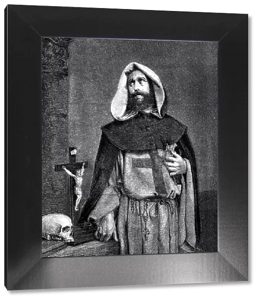 'The Monk' - from a photograph by Mr. Lake Price - from the Exhibition of the Photographic Society, Creator: Henry Duff Linton. 'The Monk' - from a photograph by Mr