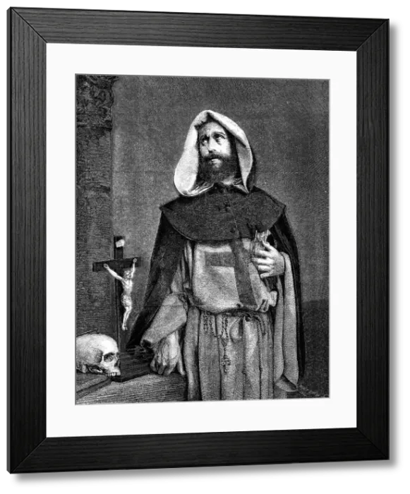 Framed Print : The Monk - from a photograph by Mr. Lake Price - from the Exhibition of the Photographic Society, Creator: Henry Duff Linton. The Monk - from a photograph by Mr Framed Print : The Monk - from a photograph by Mr. Lake Price - from the Exhibition of the Photographic Society, Creator: Henry Duff Linton. The Monk - from a photograph by Mr