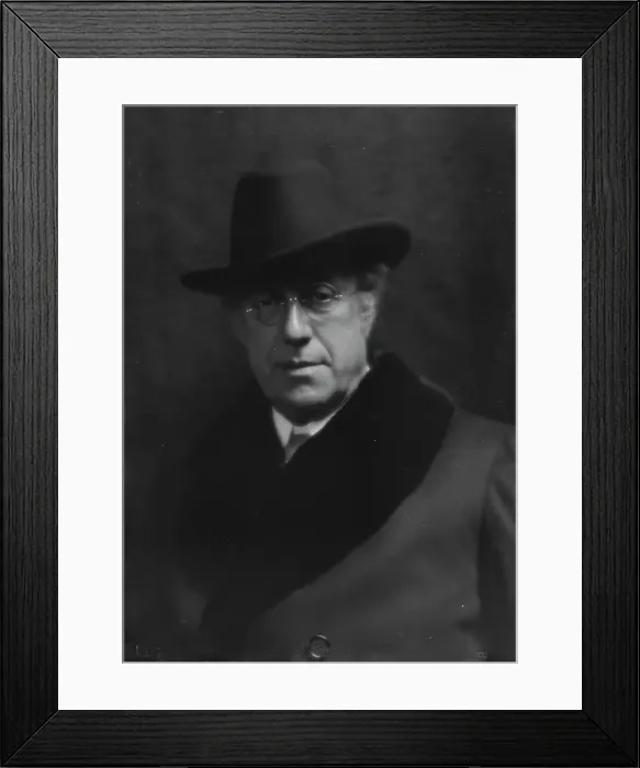 Framed Print : Freund, John C. portrait photograph, 1913 or 1914. Creator: Arnold Genthe Framed Print : Freund, John C. portrait photograph, 1913 or 1914. Creator: Arnold Genthe