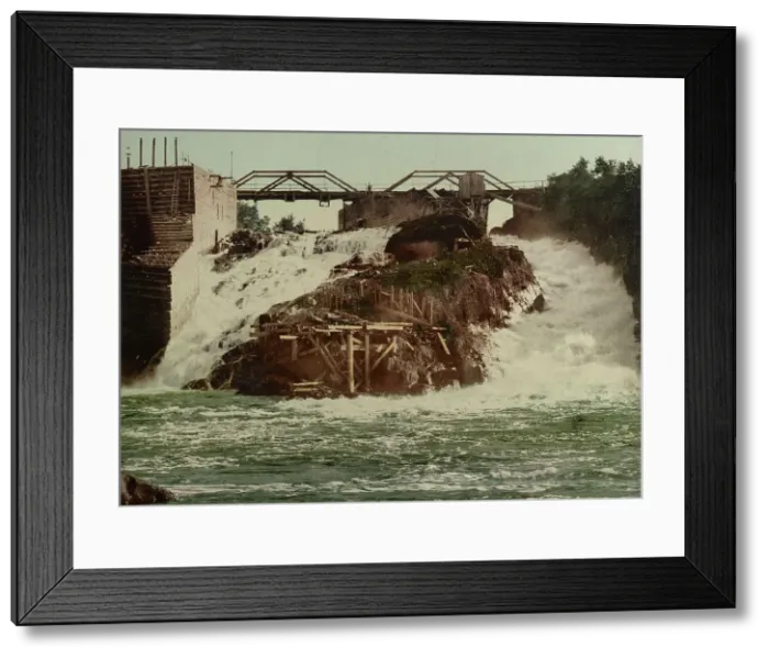 Framed Print : Michigan, Quinnesec Falls, c1898. Creator: Unknown Framed Print : Michigan, Quinnesec Falls, c1898. Creator: Unknown