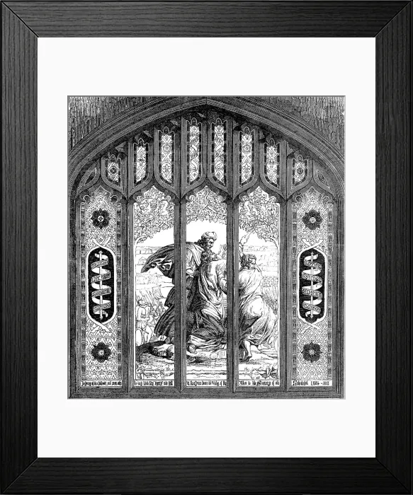 Framed Print : Memorial Window Erected in St. Mary's Church, Chester, to Heroes of the 23rd Royal Welsh Fusiliers, Creator: Unknown Framed Print : Memorial Window Erected in St. Mary's Church, Chester, to Heroes of the 23rd Royal Welsh Fusiliers, Creator: Unknown