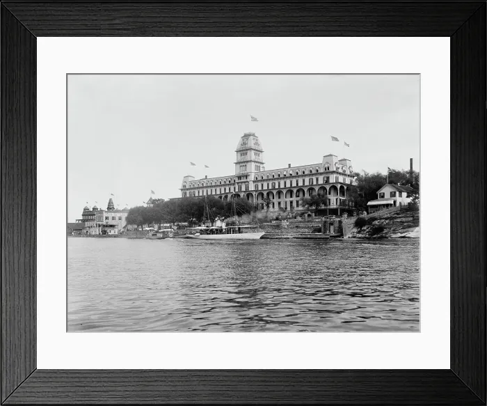Framed Print : Thousand Island House, Alexandria Bay, Thousand Islands, c1901. Creator: Unknown Framed Print : Thousand Island House, Alexandria Bay, Thousand Islands, c1901. Creator: Unknown