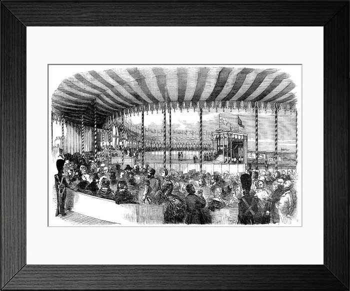 Framed Print : Ceremony of the Commencement of the Great Puglia Railway, by the Neapolitan Minister of Public Works Creator: Unknown Framed Print : Ceremony of the Commencement of the Great Puglia Railway, by the Neapolitan Minister of Public Works Creator: Unknown