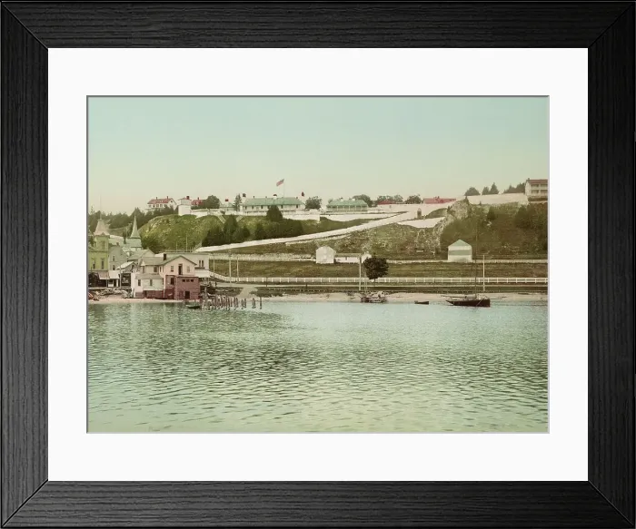 Framed Print : Fort Mackinac, Michigan, c1899. Creator: Unknown Framed Print : Fort Mackinac, Michigan, c1899. Creator: Unknown