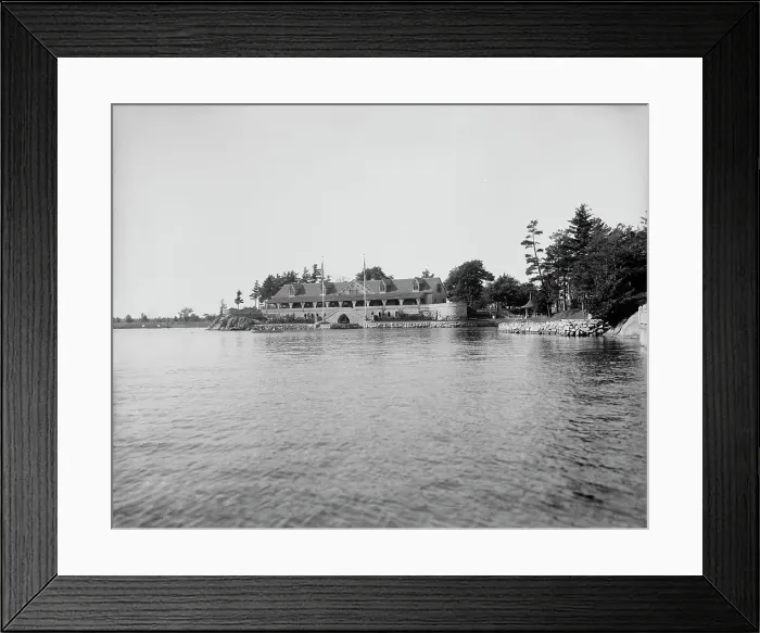 Framed Print : Thousand Island club house, Thousand Islands, c1901. Creator: Unknown Framed Print : Thousand Island club house, Thousand Islands, c1901. Creator: Unknown
