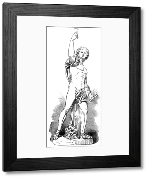 Framed Print : Statues for the Egyptian Hall in the Mansion House: Comus - by J. G. Lough, 1856. Creator: Unknown. Statues for the Egyptian Hall in the Mansion House: Comus - by J. G. Lough, 1856. Creator: Unknown Framed Print : Statues for the Egyptian Hall in the Mansion House: Comus - by J. G. Lough, 1856. Creator: Unknown. Statues for the Egyptian Hall in the Mansion House: Comus - by J. G. Lough, 1856. Creator: Unknown