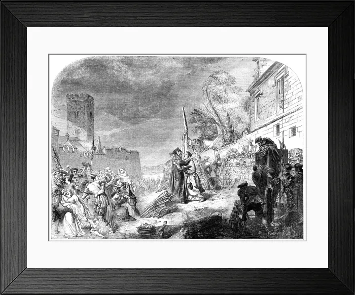 Framed Print : The Martyrdom of Ridley and Latimer, painted by Sir George Hayter, M.A.S.L. - from the Exhibition Creator: Harvey Orrin Smith. The Martyrdom of Ridley and Latimer, painted by Sir George Hayter, M.A.S.L Framed Print : The Martyrdom of Ridley and Latimer, painted by Sir George Hayter, M.A.S.L. - from the Exhibition Creator: Harvey Orrin Smith. The Martyrdom of Ridley and Latimer, painted by Sir George Hayter, M.A.S.L