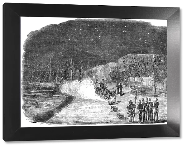Firing of the Tower Guns [after peace is declared], 1856. Creator: Unknown