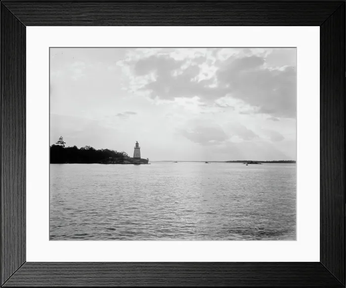 Framed Print : Gananoque Narrows, sunset, Thousand Islands, (1901?). Creator: Unknown Framed Print : Gananoque Narrows, sunset, Thousand Islands, (1901?). Creator: Unknown