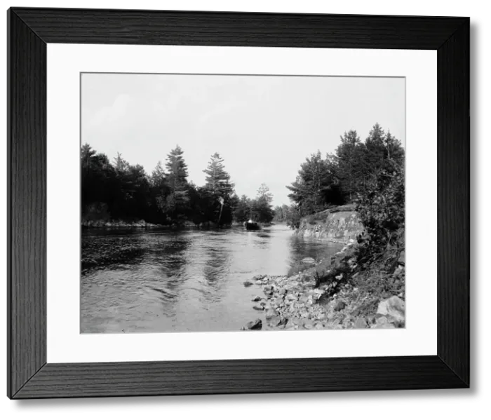 Framed Print : Landon's Rift, Thousand Islands, (1901?). Creator: Unknown Framed Print : Landon's Rift, Thousand Islands, (1901?). Creator: Unknown