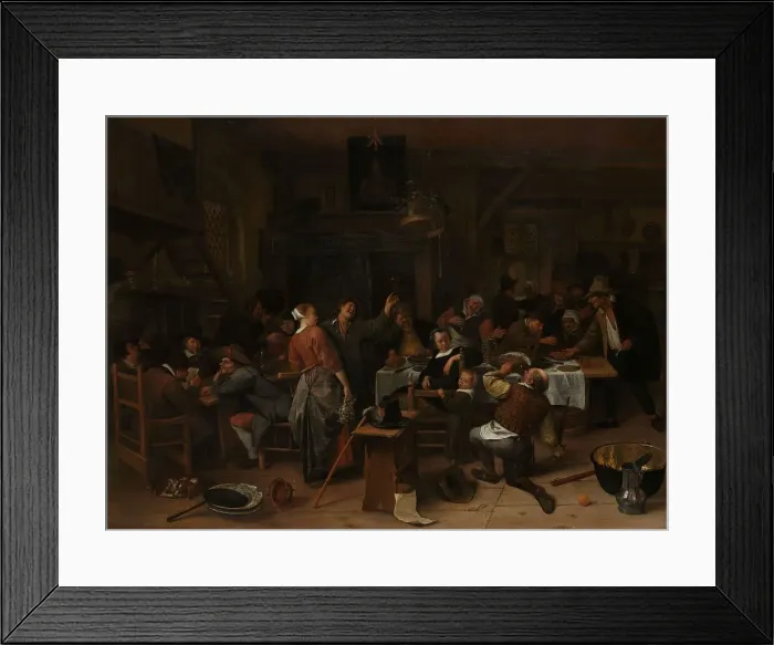 Framed Print : Prince's Day, 1660-1679. Creator: Jan Steen Framed Print : Prince's Day, 1660-1679. Creator: Jan Steen