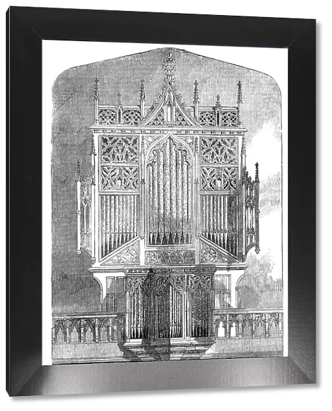 New Organ in the Restored Abbey Church, Sherborne, Dorset, 1856. Creator: Unknown