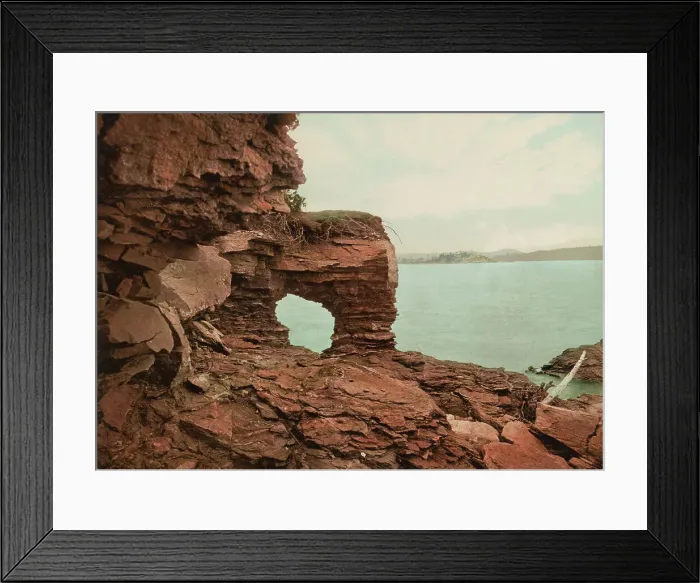 Framed Print : Arch Rock, Presque Isle [Park], Lake Superior, c1898. Creator: Unknown