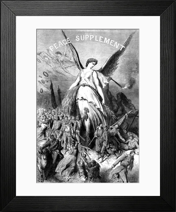 Framed Print : Peace Supplement, 1856. Creator: Unknown Framed Print : Peace Supplement, 1856. Creator: Unknown