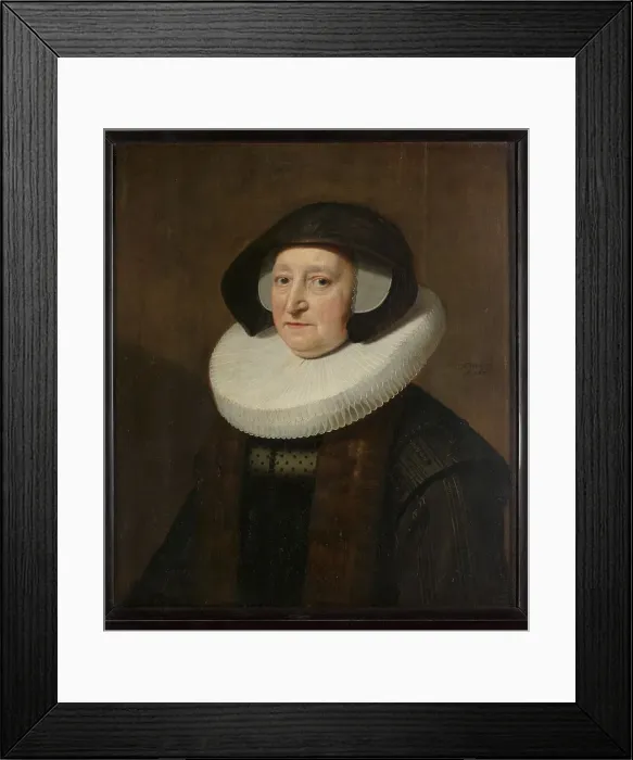 Framed Print : Portrait of Maria Petitpas (?-1640), 1637. Creator: Workshop of Michiel Jansz van Mierevelt Framed Print : Portrait of Maria Petitpas (?-1640), 1637. Creator: Workshop of Michiel Jansz van Mierevelt
