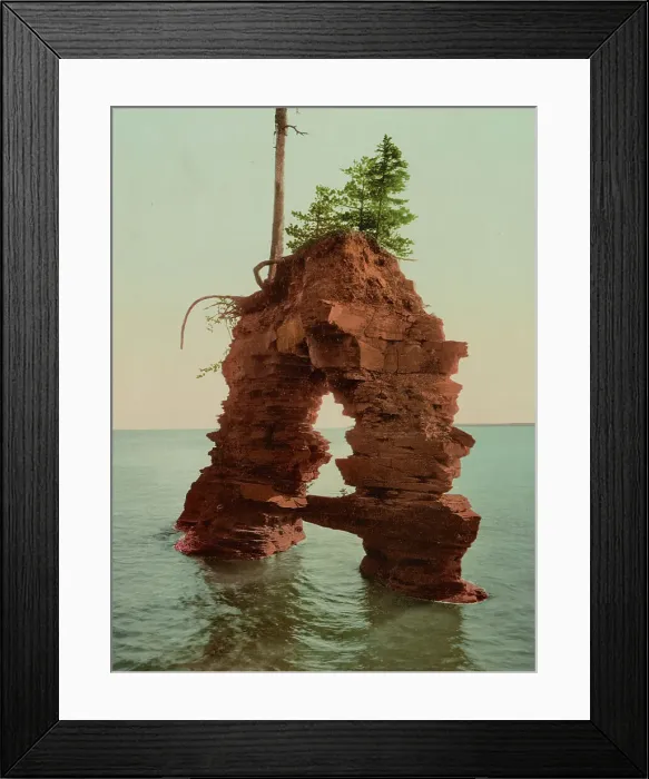 Framed Print : Temple Gate, Apostle Islands, Lake Superior, c1899. Creator: Unknown Framed Print : Temple Gate, Apostle Islands, Lake Superior, c1899. Creator: Unknown