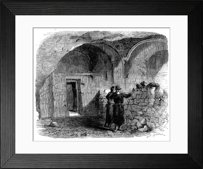 Framed Print : Interior of the Monastery of St. George, Balaclava, 1856. Creator: Unknown Framed Print : Interior of the Monastery of St. George, Balaclava, 1856. Creator: Unknown