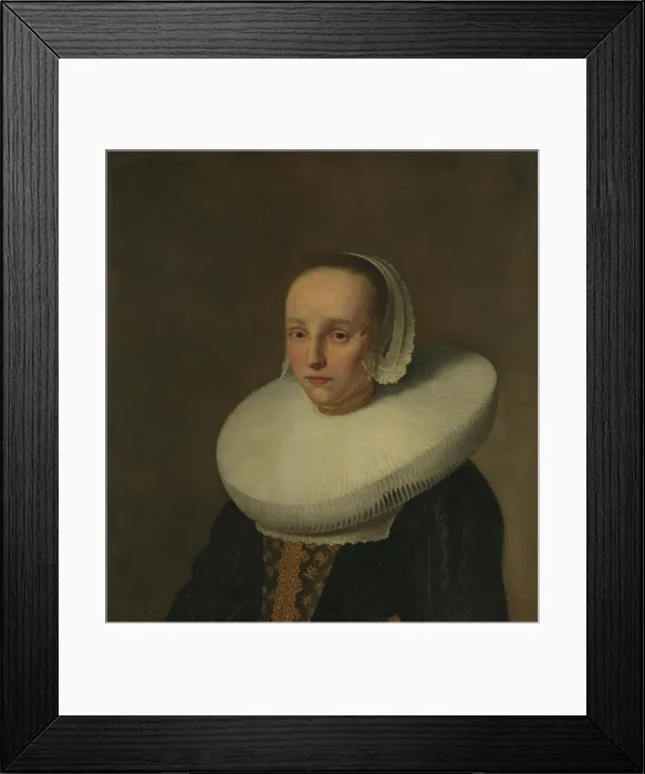 Framed Print : Portrait of Anna van der Does (1609-1650), 1642. Creator: Paulus Hennekyn Framed Print : Portrait of Anna van der Does (1609-1650), 1642. Creator: Paulus Hennekyn