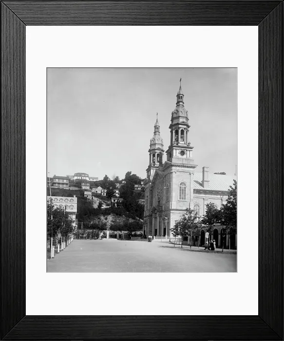 Framed Print : Church of St. Anne de Beaupre (upright), Quebec, between 1890 and 1901. Creator: Unknown Framed Print : Church of St. Anne de Beaupre (upright), Quebec, between 1890 and 1901. Creator: Unknown