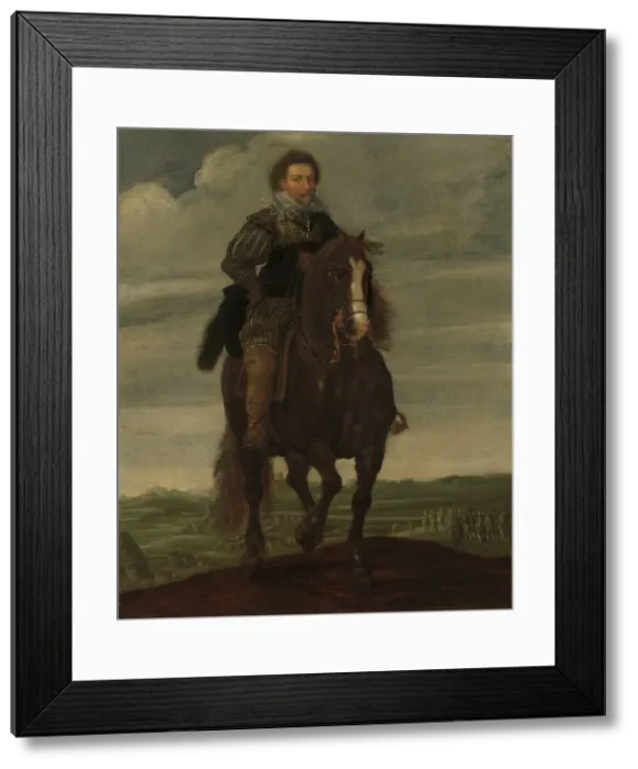 Framed Print : Prince Frederik Hendrik on Horseback, c.1629-c.1635. Creator: Pauwels van Hillegaert I Framed Print : Prince Frederik Hendrik on Horseback, c.1629-c.1635. Creator: Pauwels van Hillegaert I