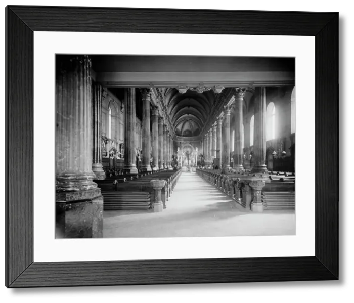 Framed Print : Church of St. Anne de Beaupre (interior), Quebec, between 1890 and 1901. Creator: Unknown Framed Print : Church of St. Anne de Beaupre (interior), Quebec, between 1890 and 1901. Creator: Unknown