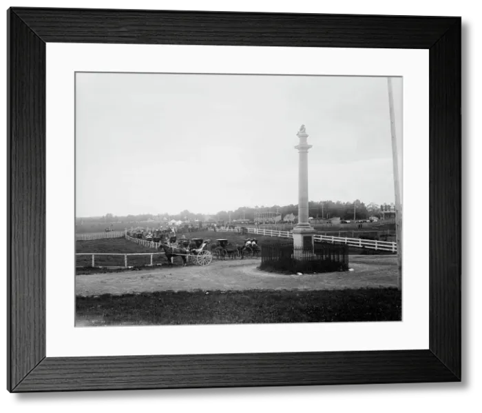 Framed Print : Wolfe's Monument, Plains of Abraham, Quebec, (1901?). Creator: Unknown