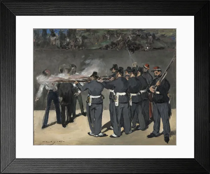 Framed Print : The Execution of Emperor Maximilian, 1867. Creator: Edouard Manet Framed Print : The Execution of Emperor Maximilian, 1867. Creator: Edouard Manet