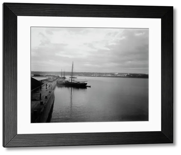 Framed Print : Riviere Du Loup, St. Lawrence River, between 1890 and 1901. Creator: Unknown Framed Print : Riviere Du Loup, St. Lawrence River, between 1890 and 1901. Creator: Unknown