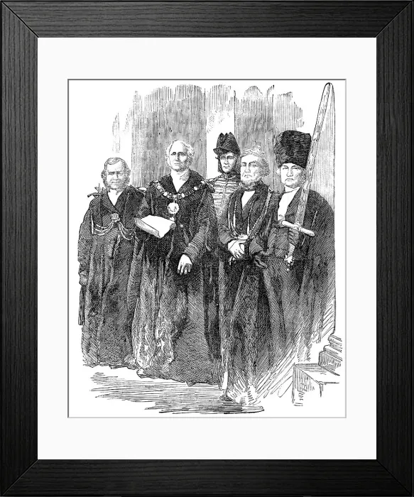Framed Print : The Lord Mayor Announcing the Peace, at the Mansion-House - from a photograph by the London Stereosc Creator: London Stereoscopic & Photographic Co. The Lord Mayor Announcing the Peace Framed Print : The Lord Mayor Announcing the Peace, at the Mansion-House - from a photograph by the London Stereosc Creator: London Stereoscopic & Photographic Co. The Lord Mayor Announcing the Peace