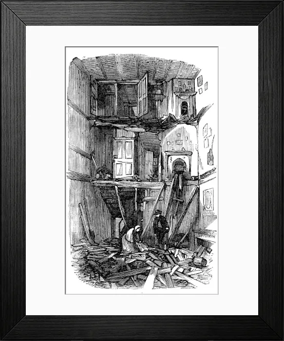 Framed Print : Scene of the Recent Accident at Cork, 1856. Creator: Unknown Framed Print : Scene of the Recent Accident at Cork, 1856. Creator: Unknown