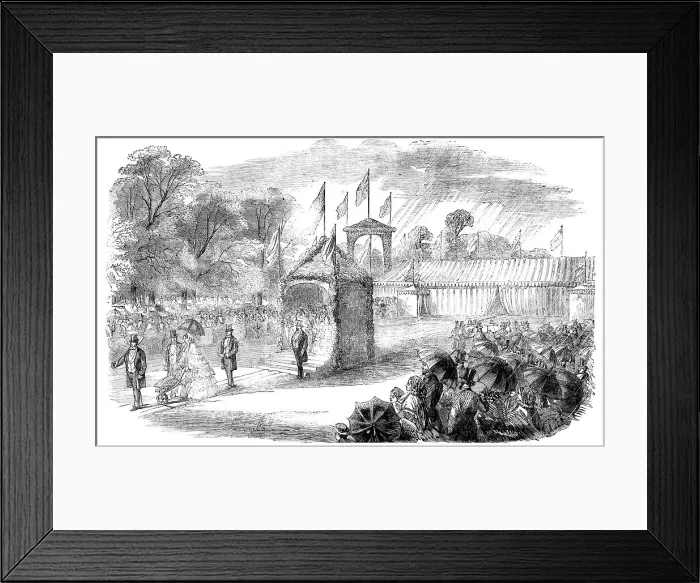 Framed Print : Commencement of the Salisbury and Yeovil Railway, 1856. Creator: Unknown Framed Print : Commencement of the Salisbury and Yeovil Railway, 1856. Creator: Unknown