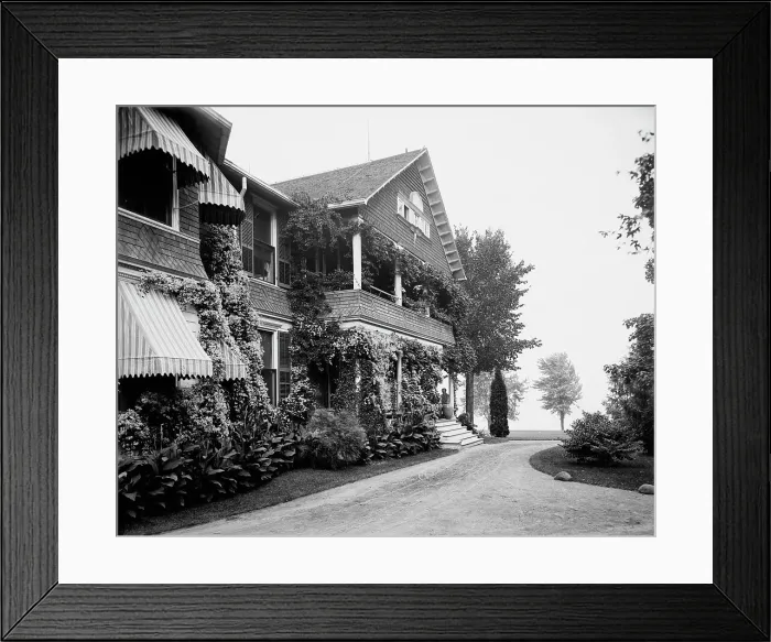 Framed Print : Residence of Geo. H. Russell [i.e. George H. Russel], Grosse Pointe, Mich. between 1890 and 1901. Creator: Unknown