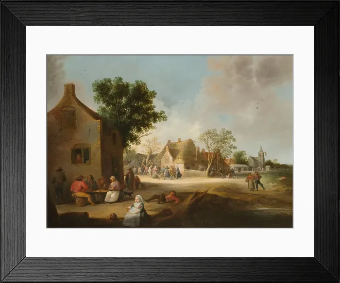 Framed Print : Country Kermis, 1639. Creator: Pieter de Bloot Framed Print : Country Kermis, 1639. Creator: Pieter de Bloot