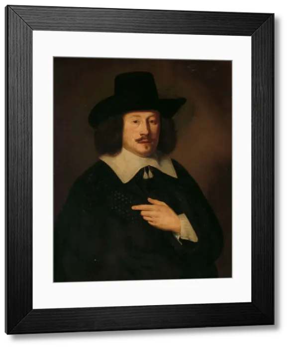 Framed Print : Portrait of a Man, possibly Paulus de Hooghe (1611-1674), 1638. Creator: Pieter Dubordieu Framed Print : Portrait of a Man, possibly Paulus de Hooghe (1611-1674), 1638. Creator: Pieter Dubordieu