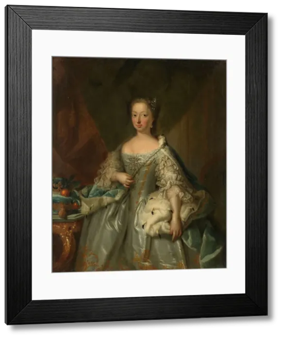 Framed Print : Portrait of Anne of Hanover, Princess Royal and Princess of Orange, Consort of Prince Will... 1753. Creator: Johann Valentin Tischbein Framed Print : Portrait of Anne of Hanover, Princess Royal and Princess of Orange, Consort of Prince Will... 1753. Creator: Johann Valentin Tischbein